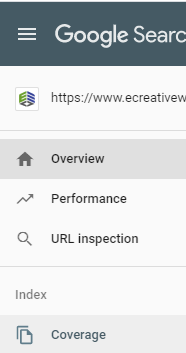 How to find the coverage tab in Search Console to find soft 404s
